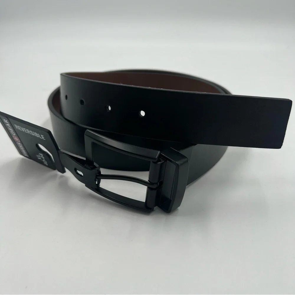 Men's Swiss Gear black/brown reversible belt sz XL 40-44. NWT‎